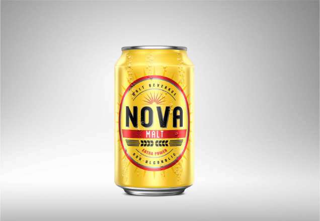Wizualizacja reklamowa piwa nova malt