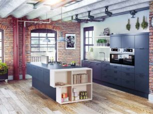 Wizualizacja 3D kuchni loft Hofemeier